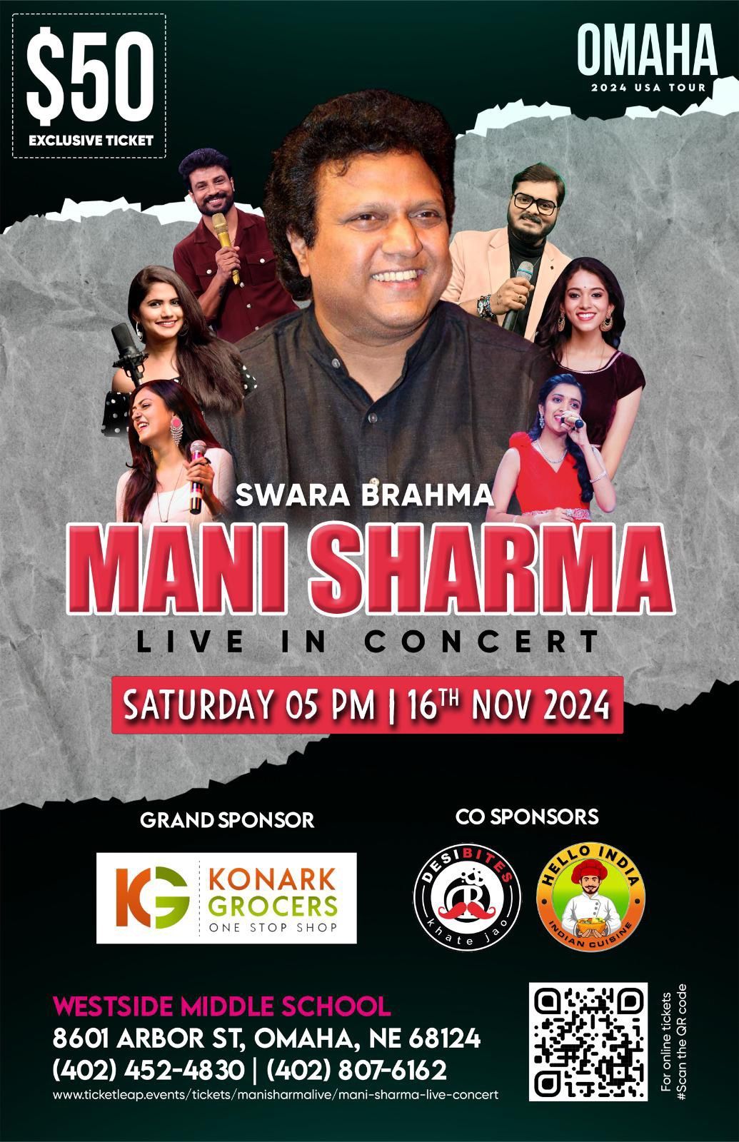 MANI SHARMA Live Music Concert in OMAHA