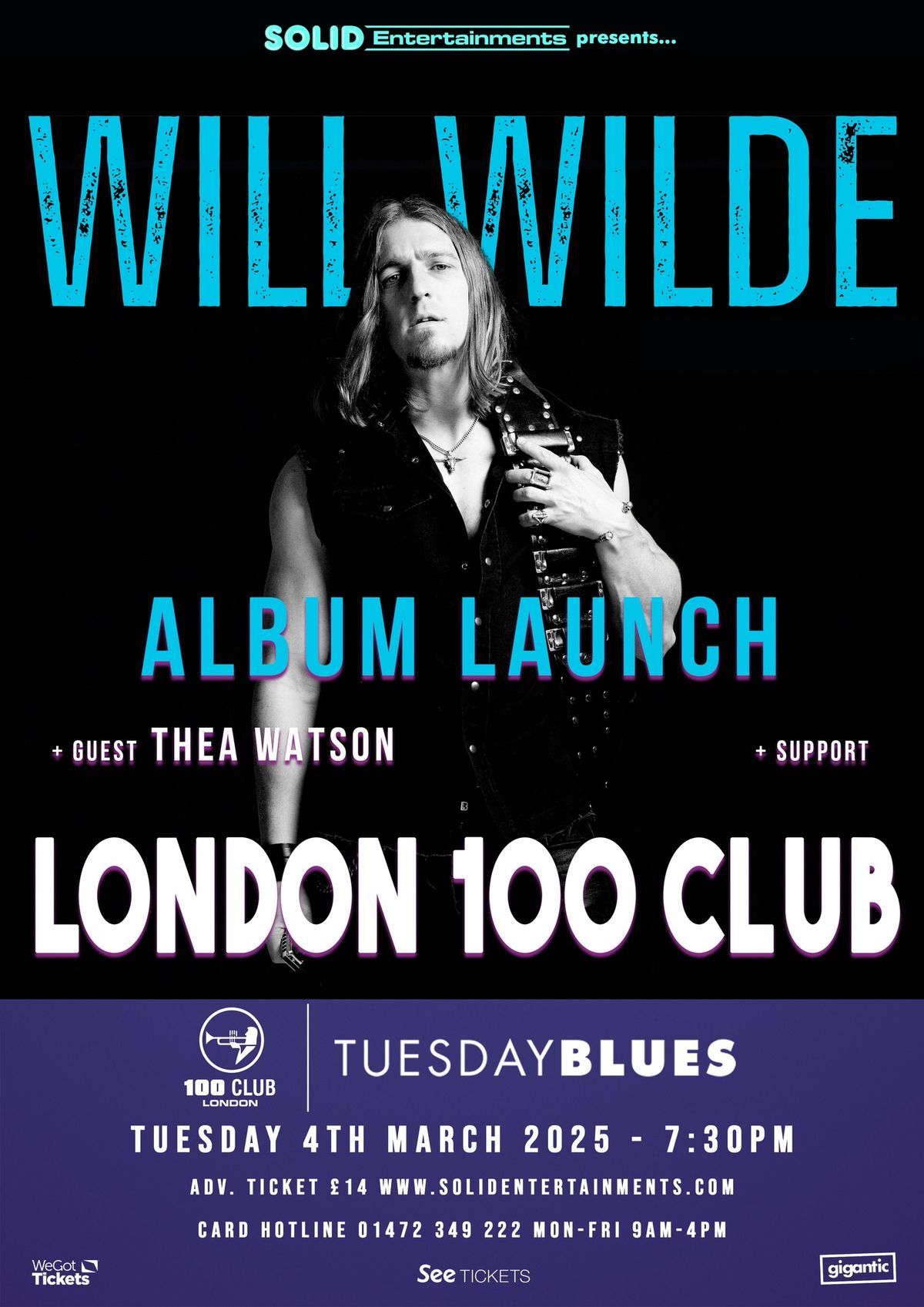 Will Wilde - London 100 Club - Album Launch 