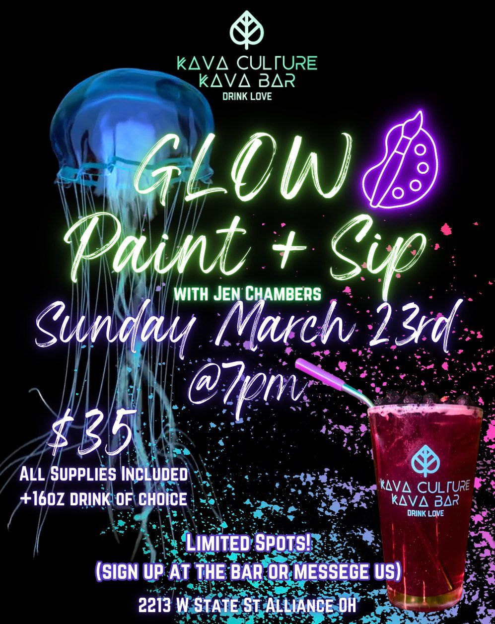 GLOW Paint + Sip with Jen Chambers!