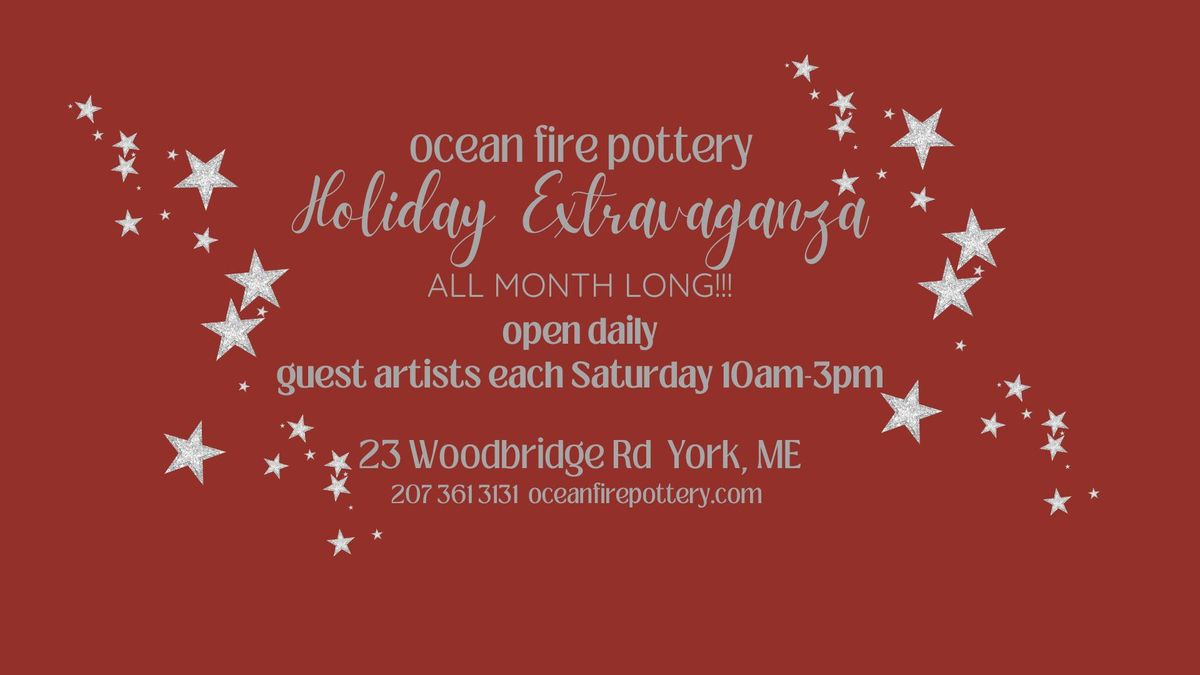 Ocean Fire Pottery Holiday Extravaganza-all month long