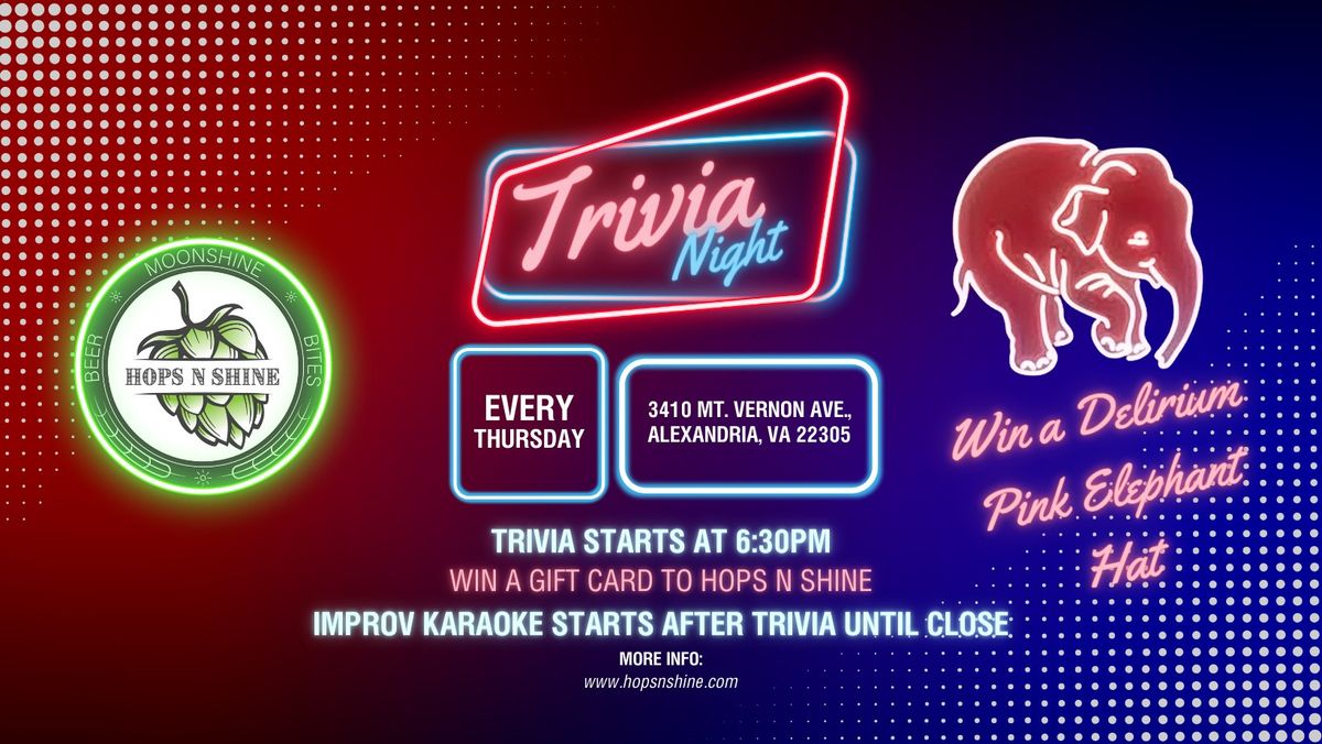 Hops N Shine Thursday Trivia