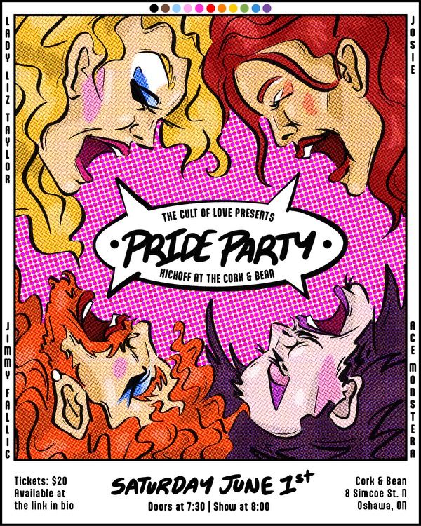 PRIDE PARTY KICK-OFF w\/ Cult of Love Drag @ Cork and Bean Oshawa!