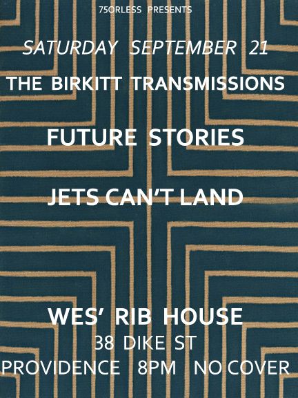 The Birkitt Transmissions, Future Stories, & Jets Can't Land