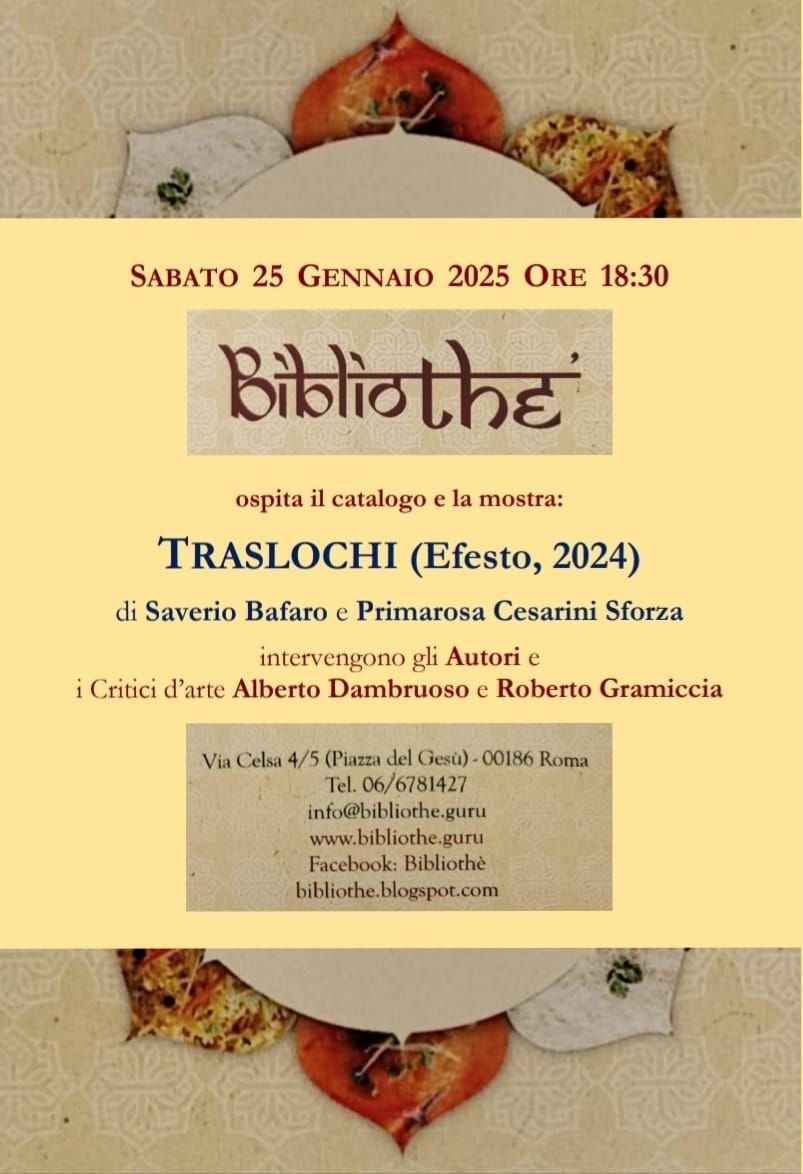 TRASLOCHI - Mostra e Catalogo