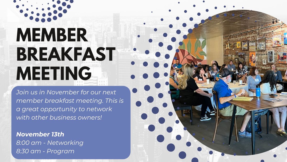 November Breakfast Meeting