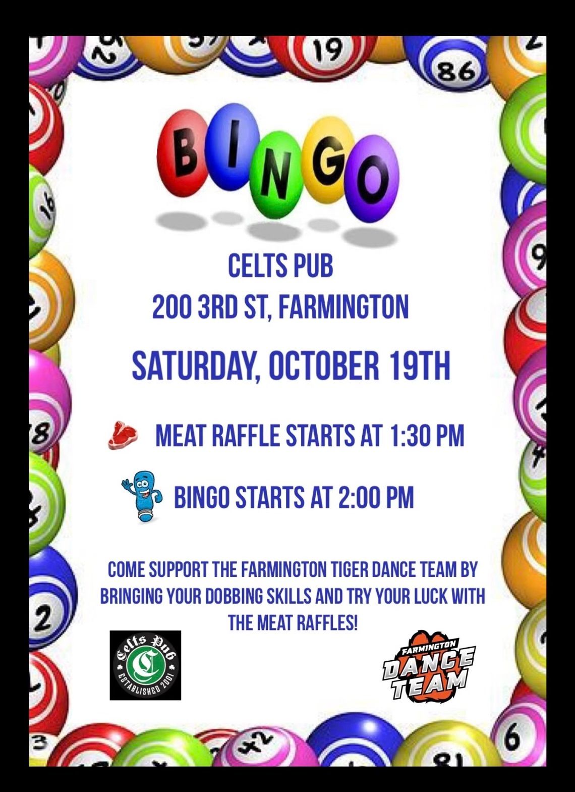 FDT Bingo and Meat Raffle Fundraiser