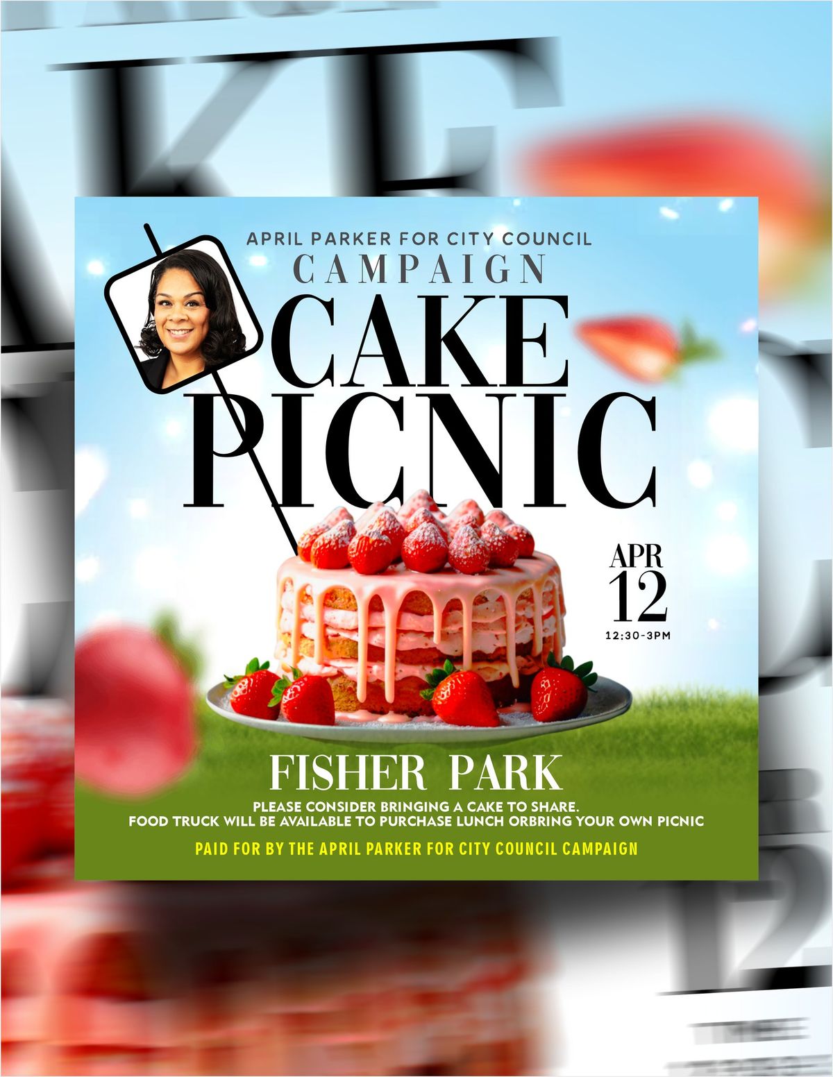 April Parker for City Council Cake Picnic