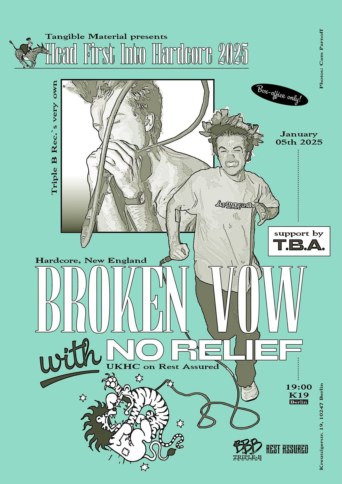 BROKEN VOW + NO RELIEF + tba @ K19, Berlin 