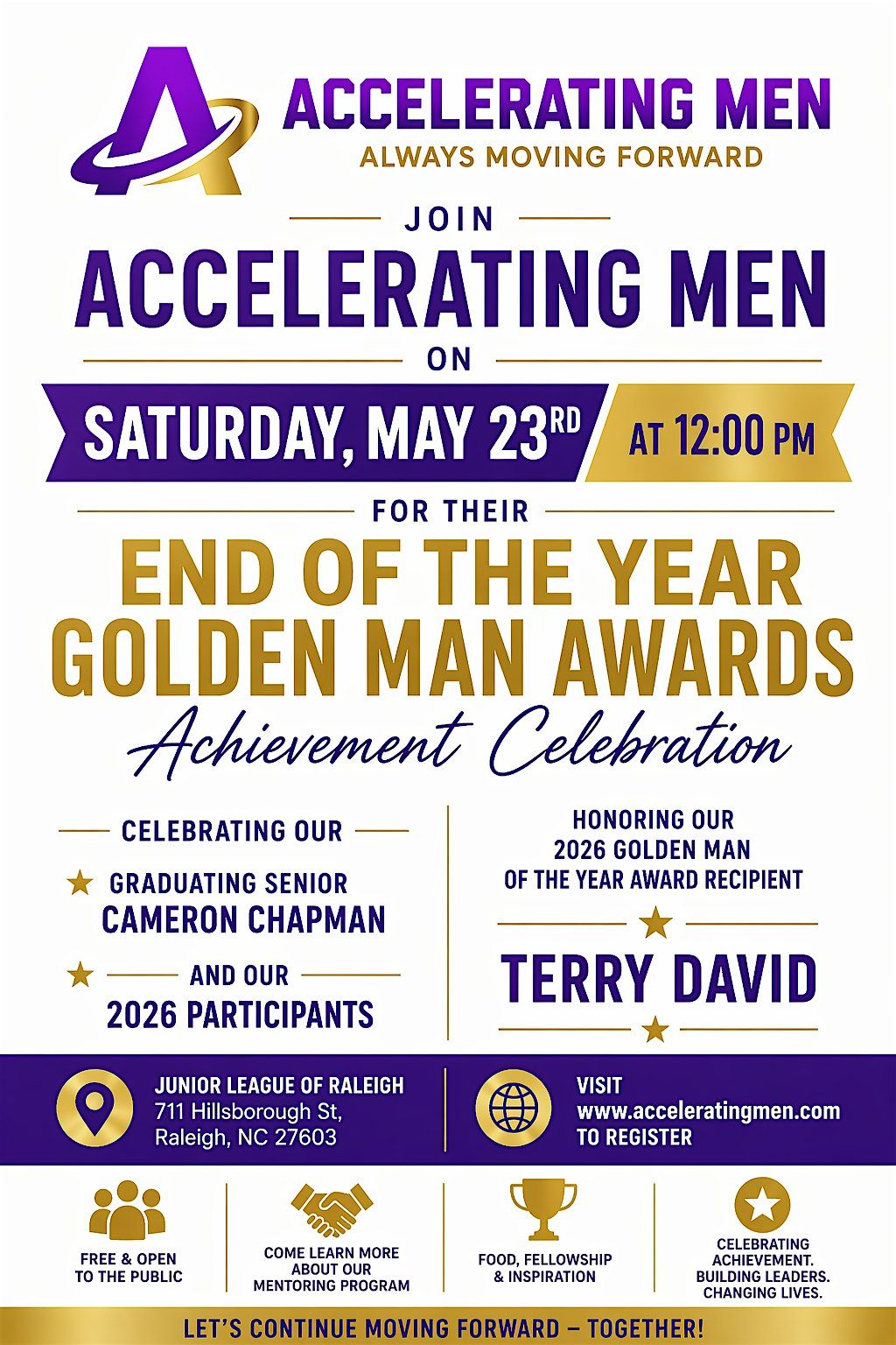 Accelerating Men Golden Man Awards Celebration Ceremony