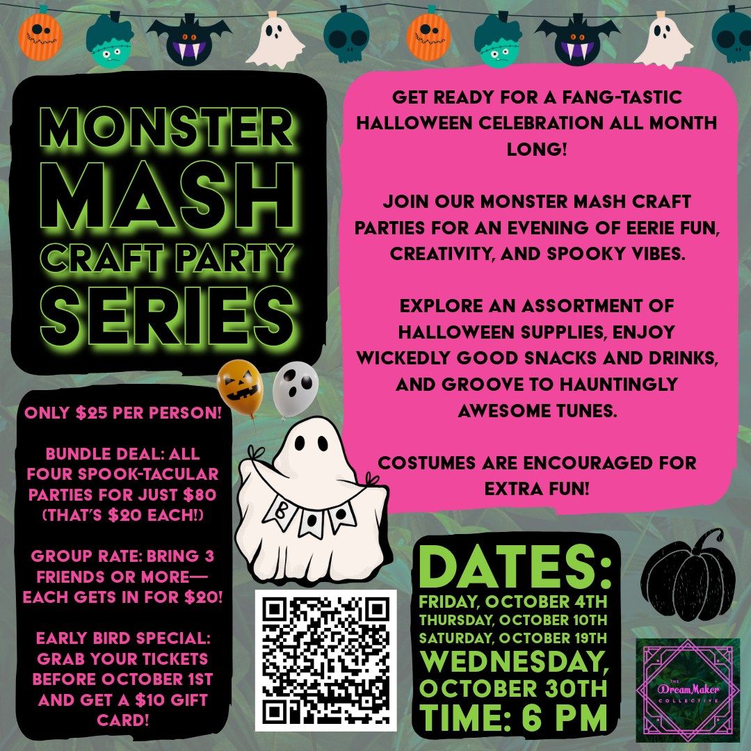 Monster Mash Craft Party Series