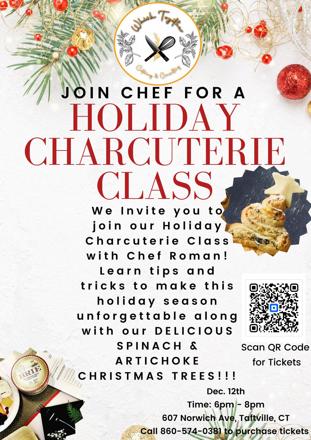 Festive Charcuterie & Appetizer Class