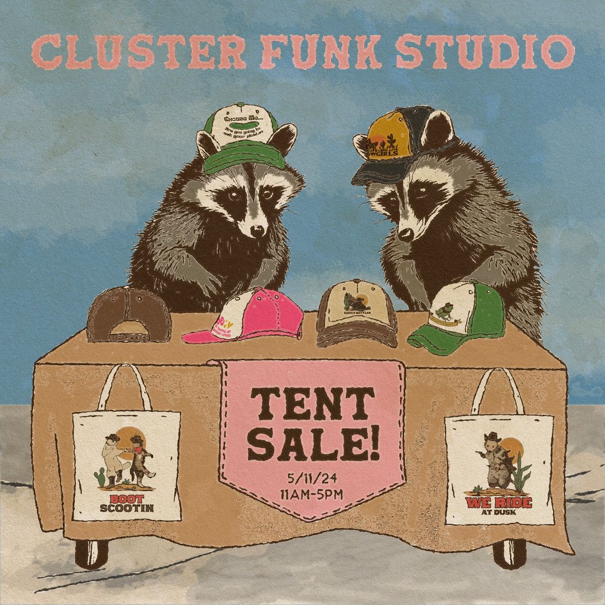 Cluster Funk Studio Tent Sale and Open Studio