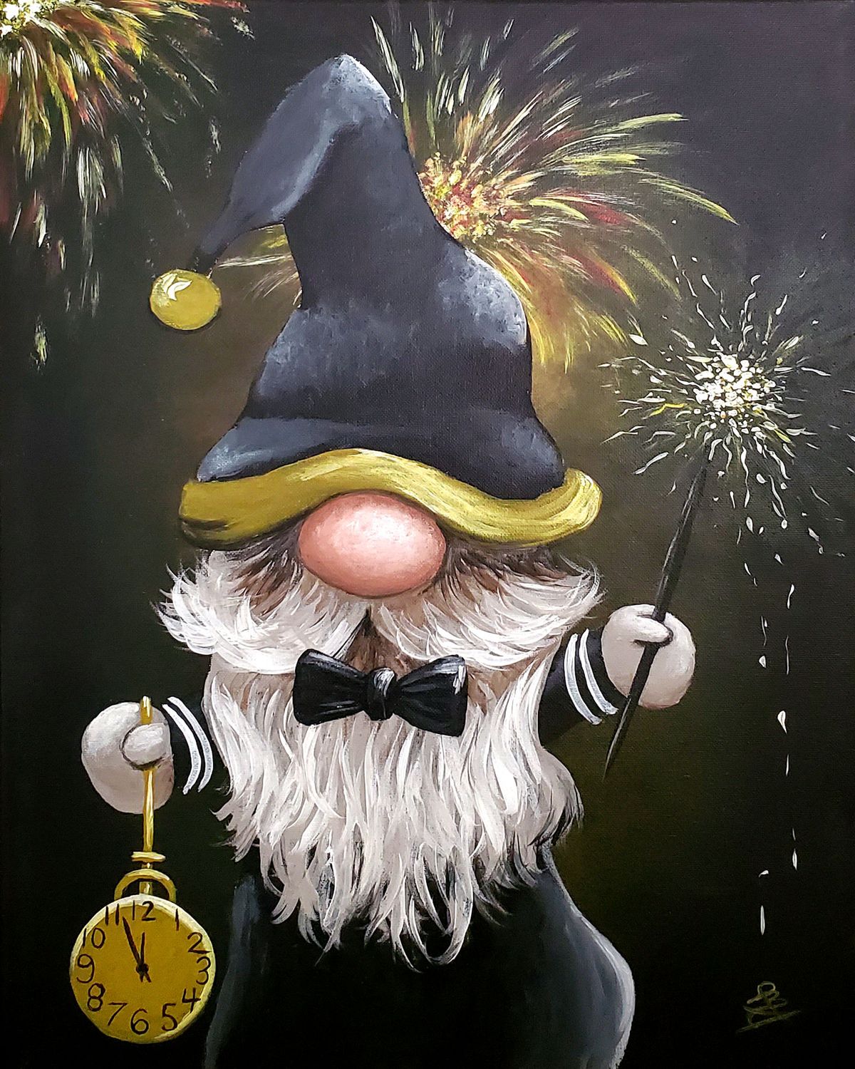 Adult New Years Gnome Painting January 24th 6pm-9pm