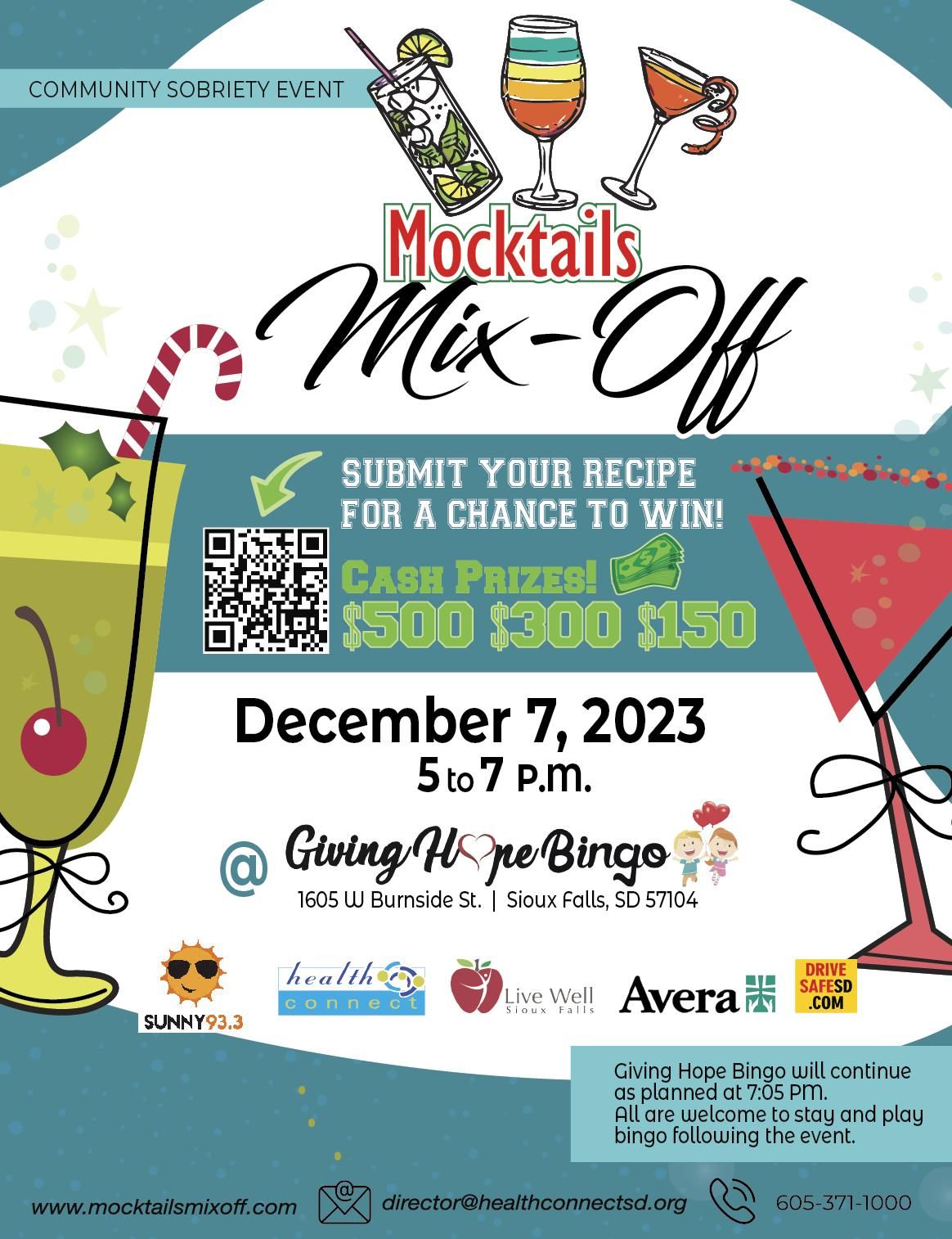 Mocktails Mix-Off hosted by Health Connect of South Dakota