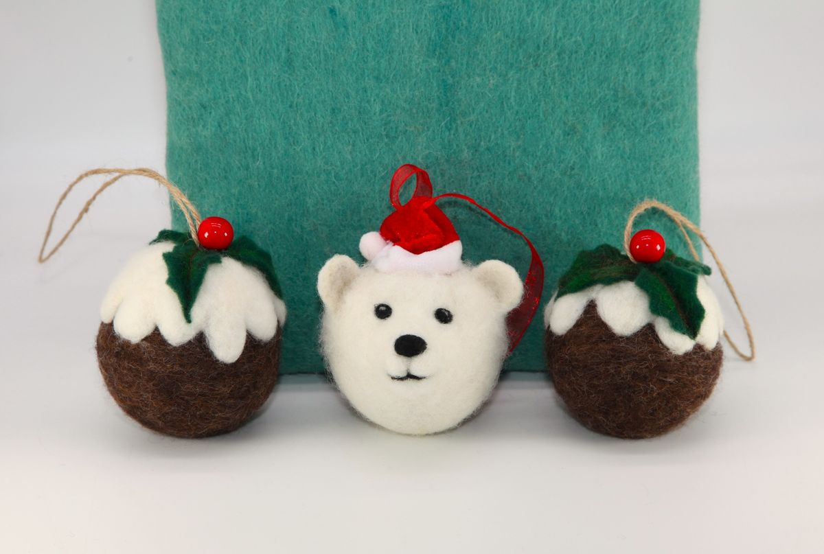 Festive Baubles Needle Felting Workshop