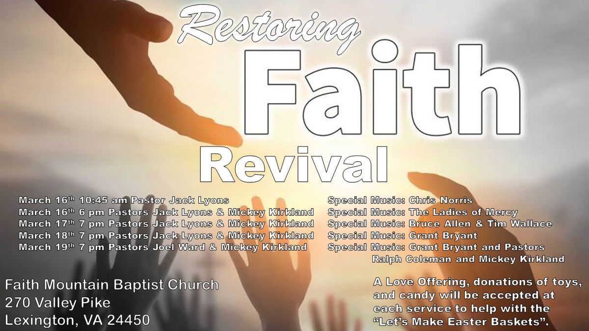 Faith Mountain Baptist Church Revival