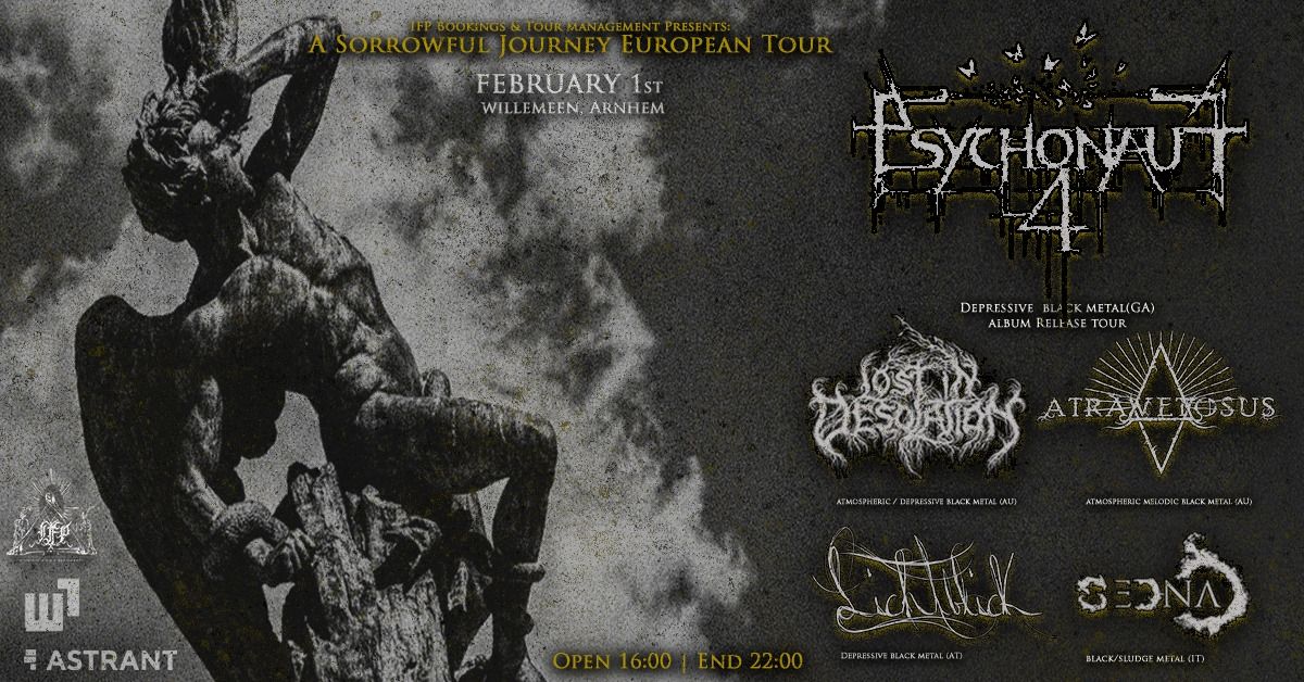 Psychonaut 4  + Atra Vetosus, Lost in Desolation, Lichtblick, Sedna EXCL in Willemeen ism Astrant