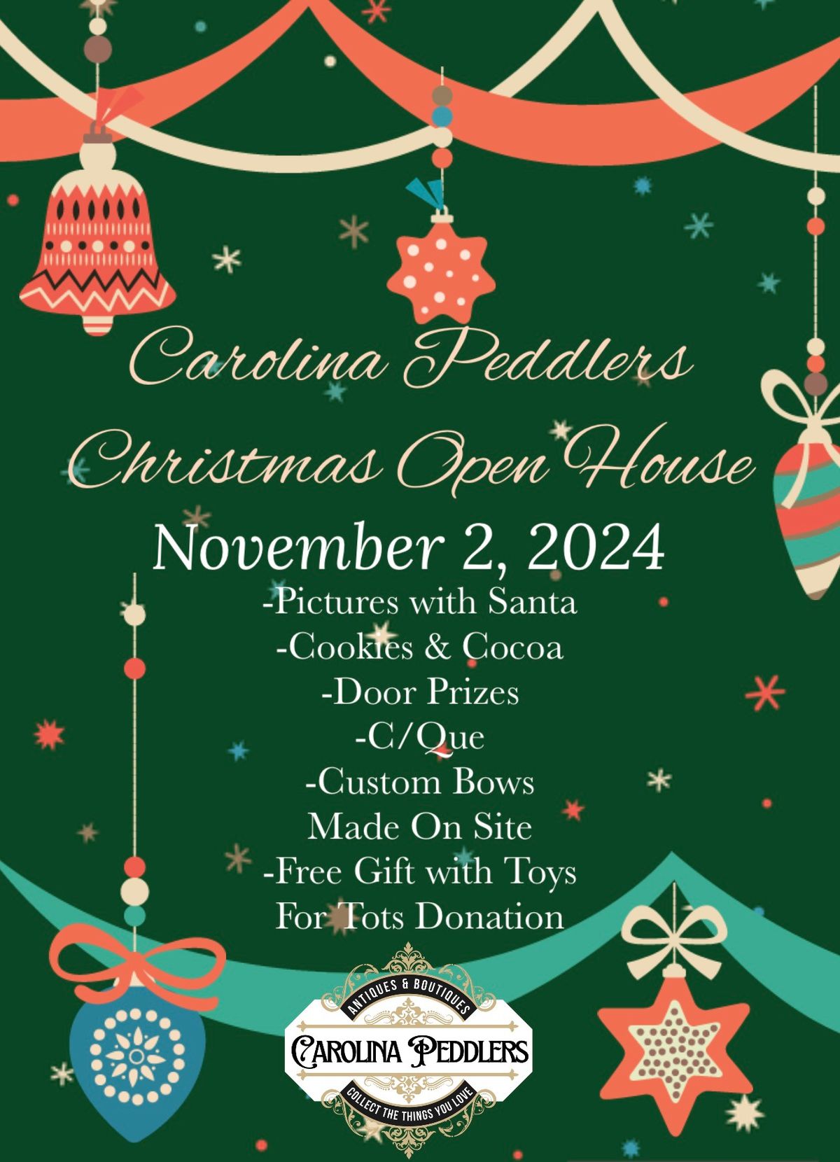 Carolina Peddlers Christmas Open House