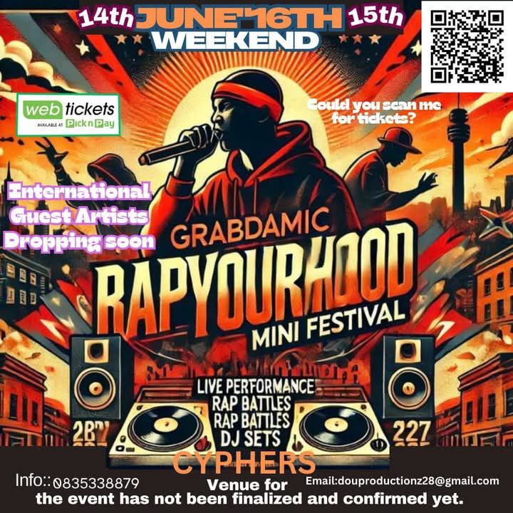 GRABDAMIC RAPYOURHOOD MINI FESTIVAL IN PARKNERSHIP WITH BARZ AND WAFFLEZ 