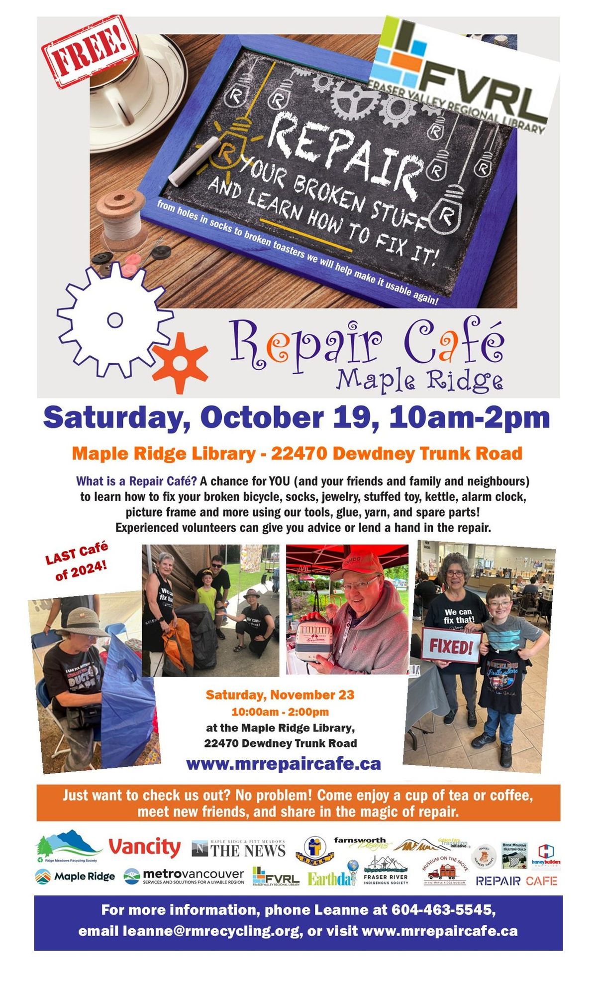 Maple Ridge Repair Cafe