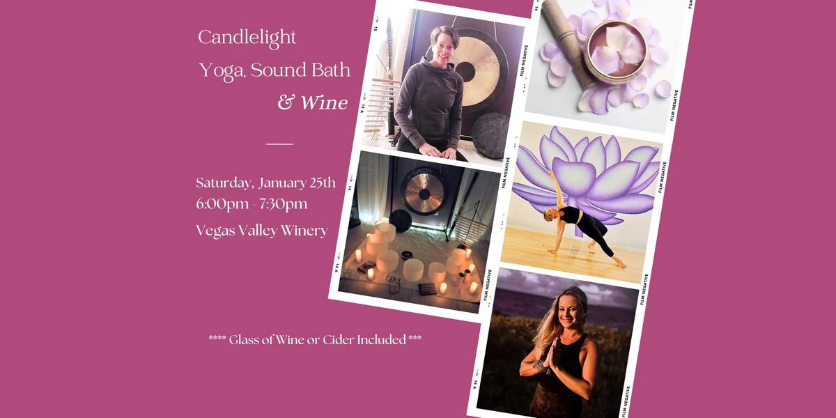 Candlelight Yoga, Sound Bath, and Wine