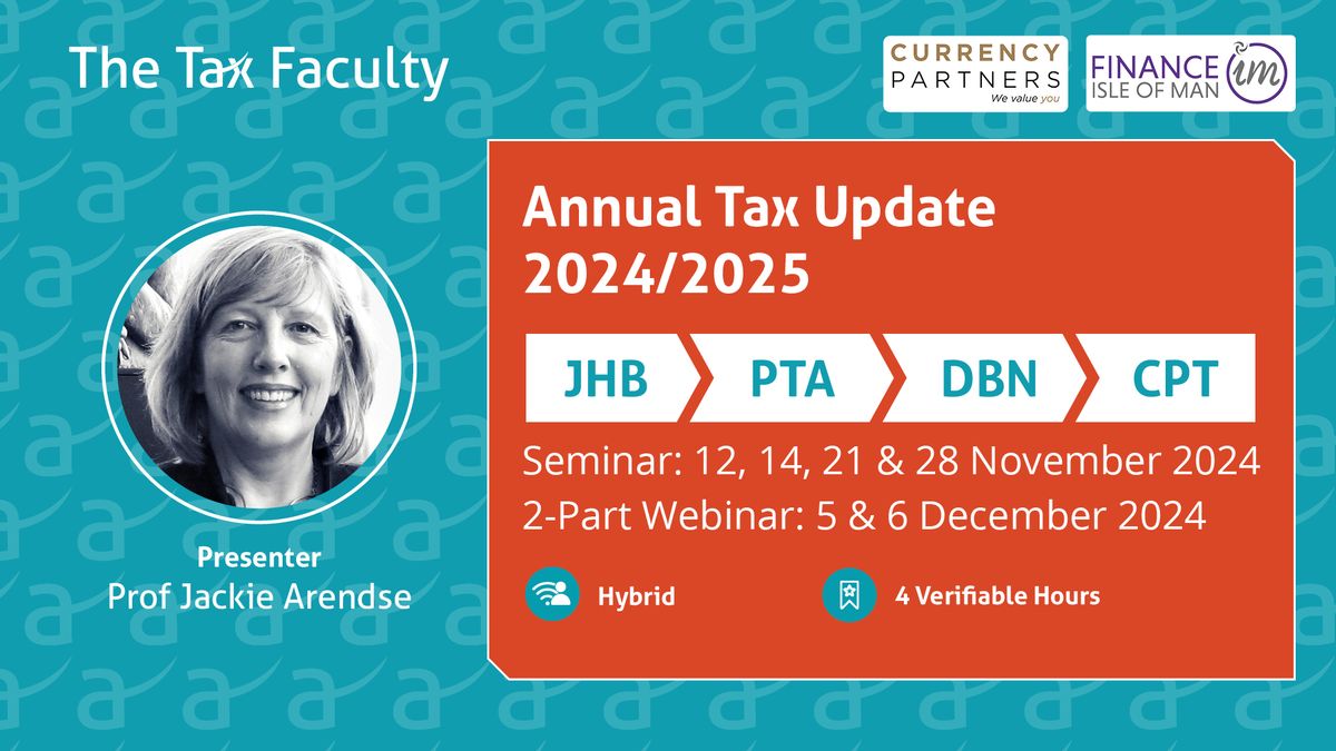 Annual Tax Update 2024\/2025 - Stellenbosch