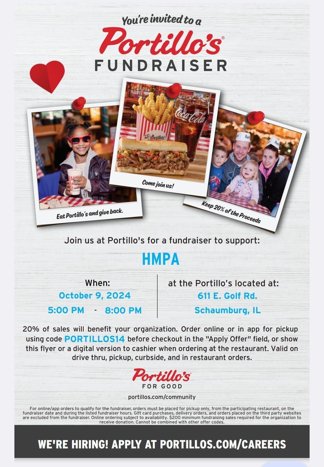 Portillo's Fundraiser