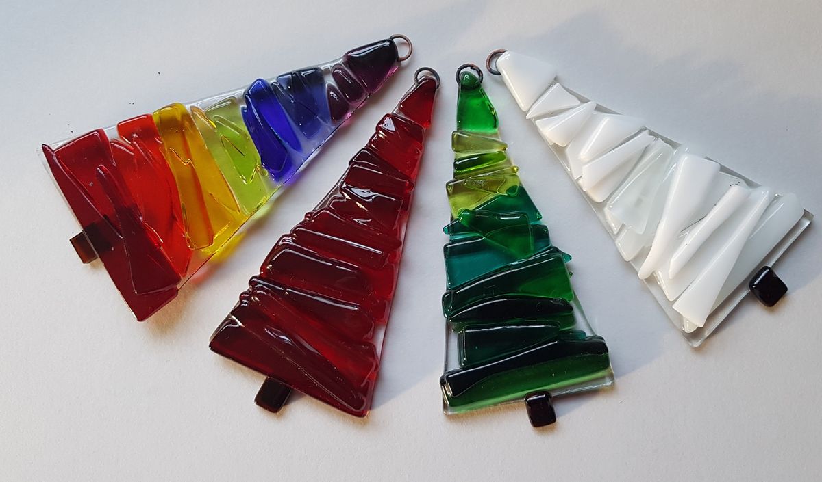 Make two fused glass Christmas Trees with Amanda Brown on Friday 15th November, 2024 10.30 - 1pm. 