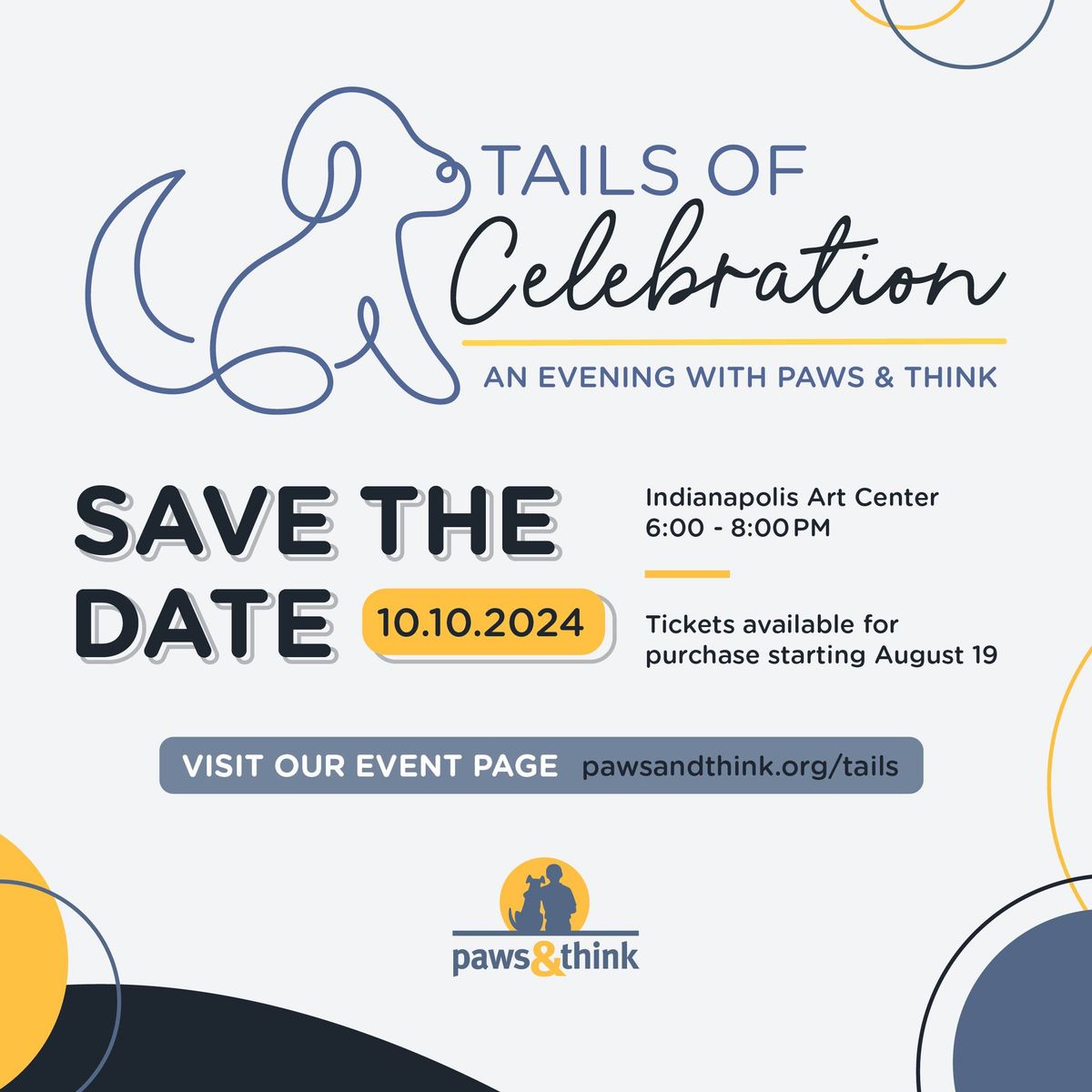 2024 Tails of Celebration - An Evening with Paws & Think 