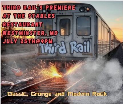 Third Rail Pulling in to The Stables Restaurant