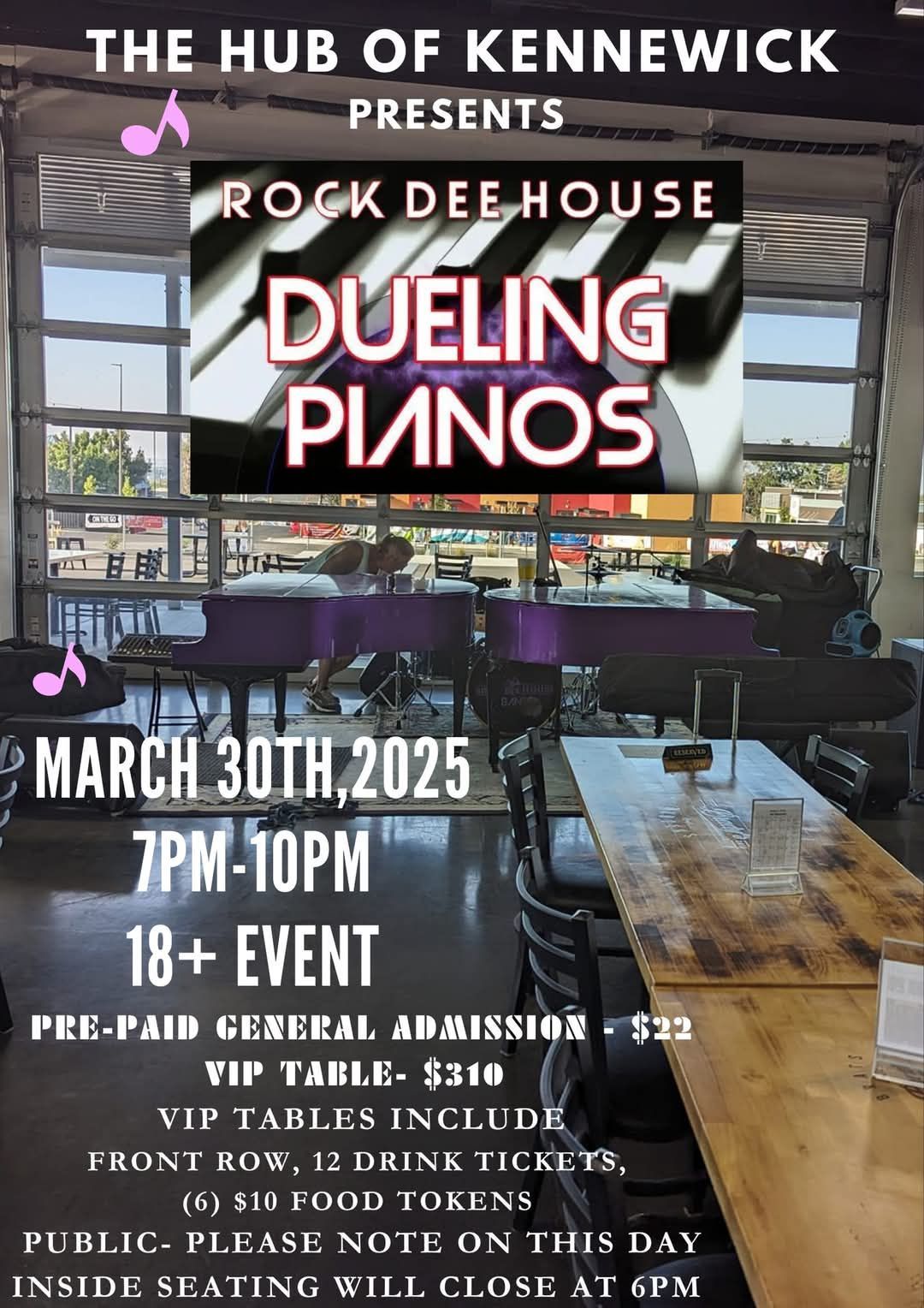 DUELING PIANOS in Kennewick WA at The Hub of Kennewick 