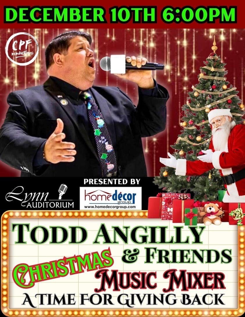 Todd Angilly & Friends Christmas Music Mixer:  A Time For Giving Back