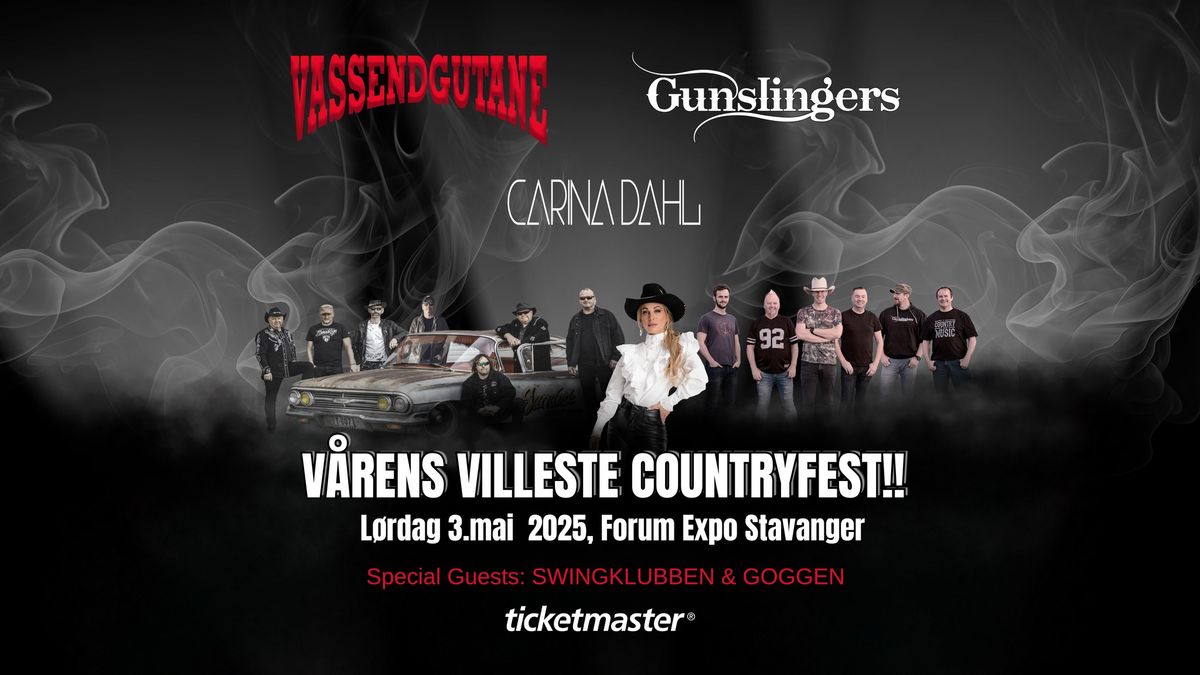 V\u00c5RENS VILLESTE COUNTRYFEST!! L\u00f8r 3. mai - Stavanger!