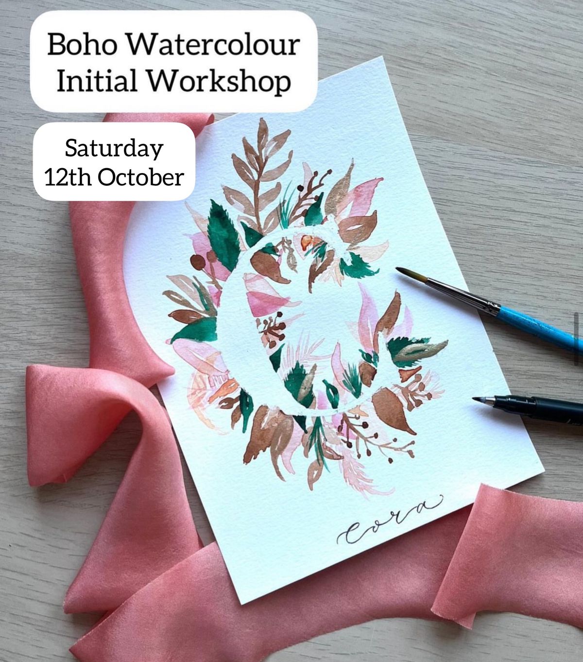 Boho Watercolour Workshop for Beginners