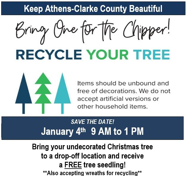 Bring One for the Chipper Christmas Tree Recycling