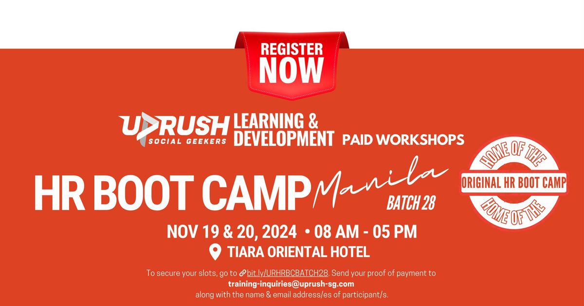 HR Boot Camp Manila - Batch 28