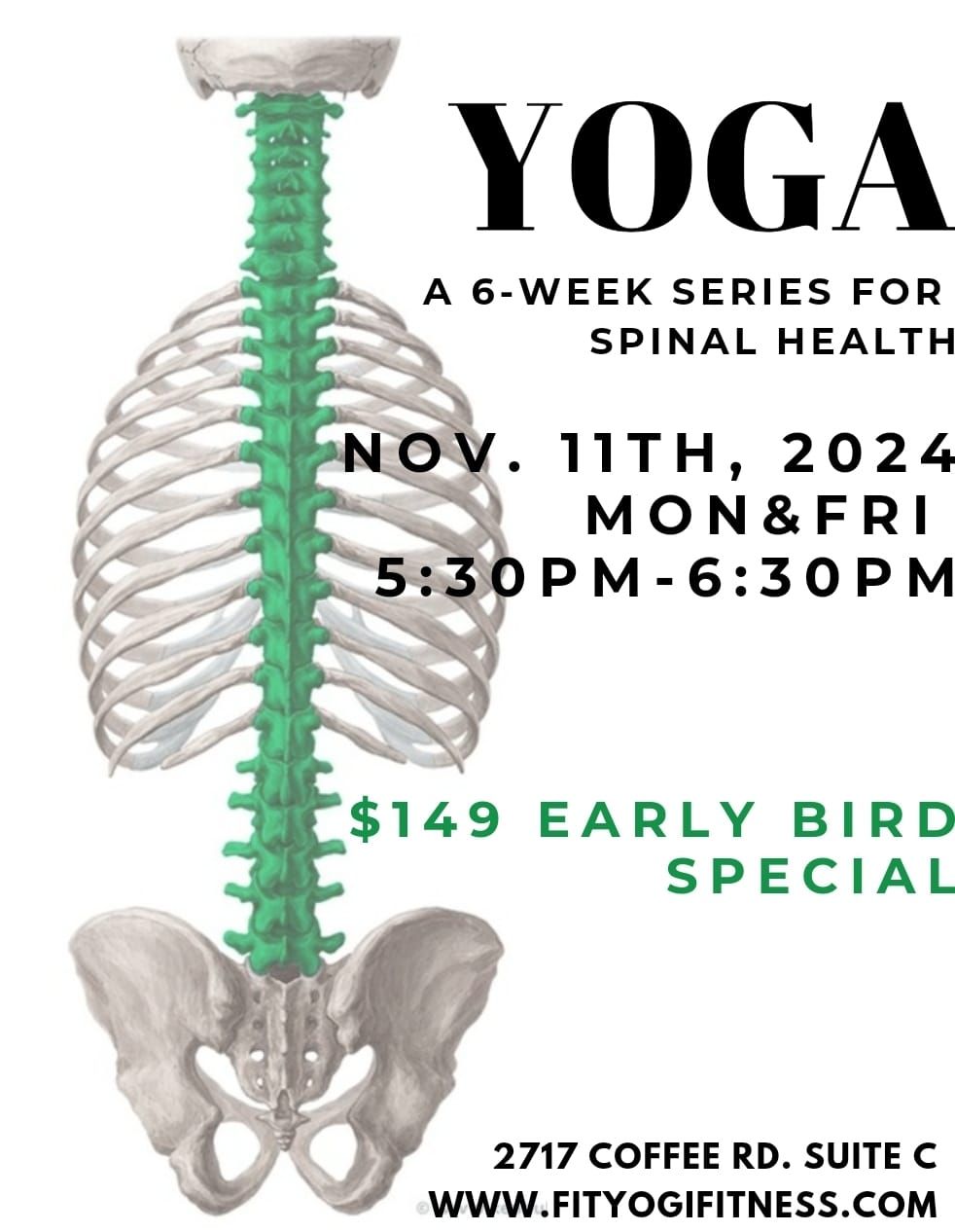 6-Week YOGA SERIES: spinal health 