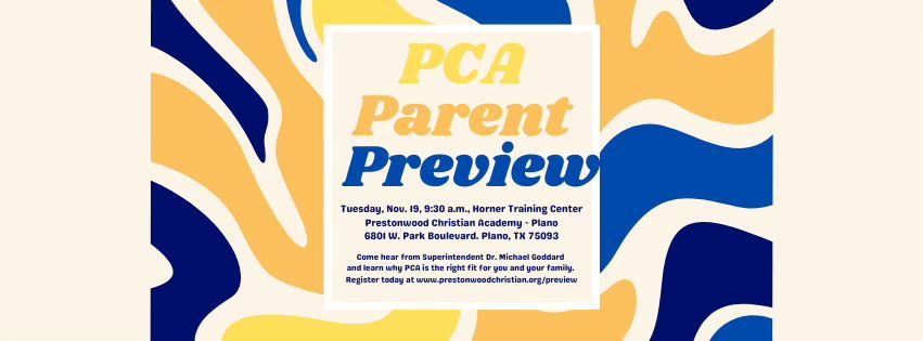 PCA Plano Parent Preview