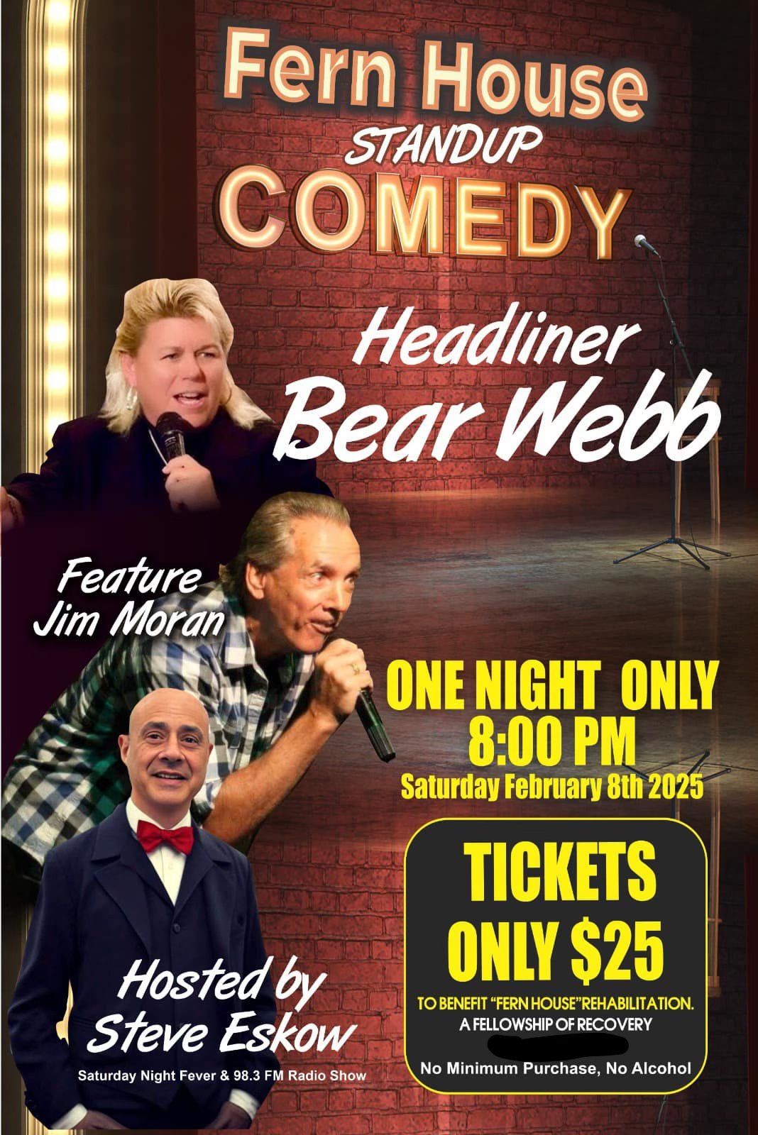 Cant Miss Comedy Night returns featuring BEAR WEBB