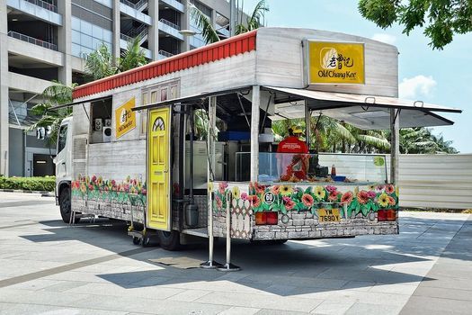 Old Chang Kee O' My Darling Food Truck at Sentosa Beaches