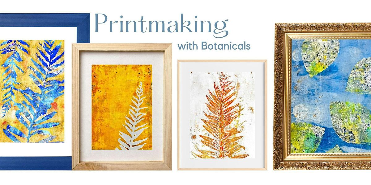 Botanical Gel Plate Printmaking