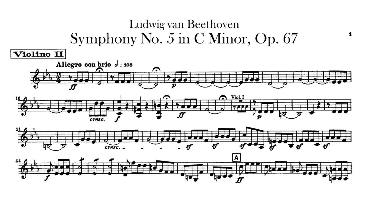 Beethoven Symphony No 5