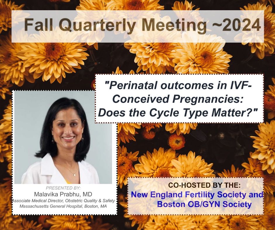 Fall Meeting co-hosted with Boston OBGYN Society