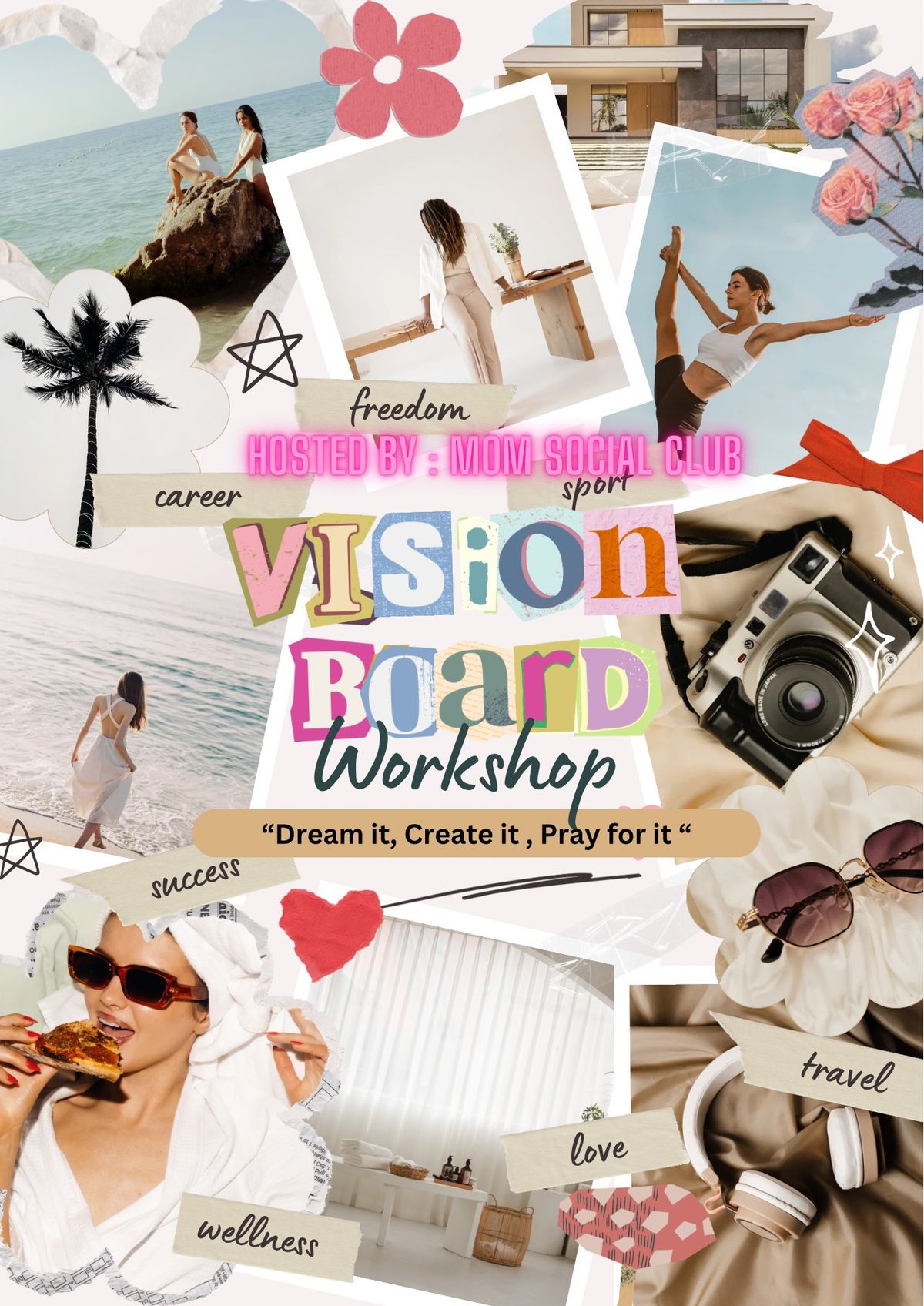 MOM SOCIAL CLUB vision board workshop