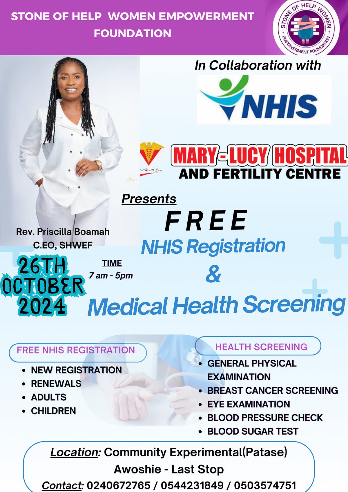 FREE NHIS Registration & Health Screening Event