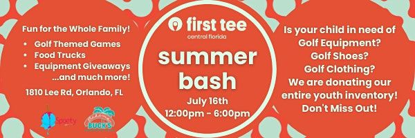 First Tee - Central Florida Summer Bash