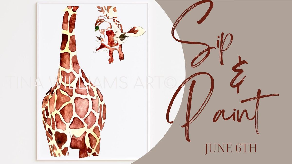 Sip & Paint Peek-a-Boo Giraffe - Holiday Inn Portsmouth - $30