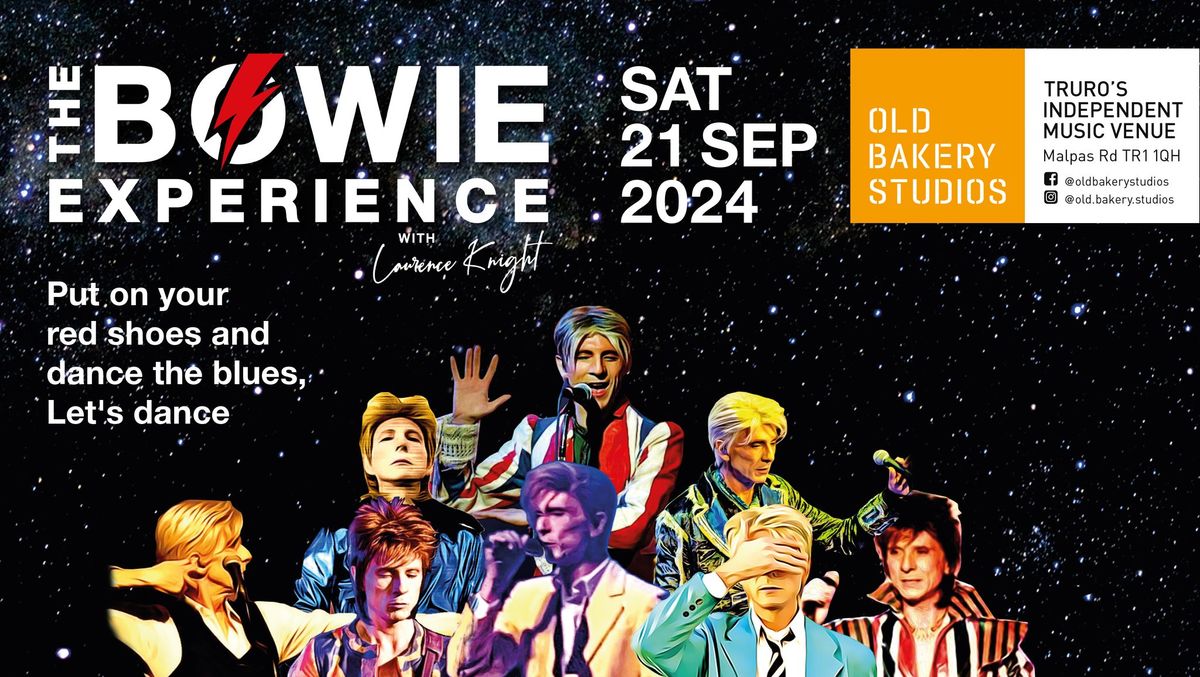 The Bowie Experience - A Tribute by Laurence Knight - New date Sep 21st 2024