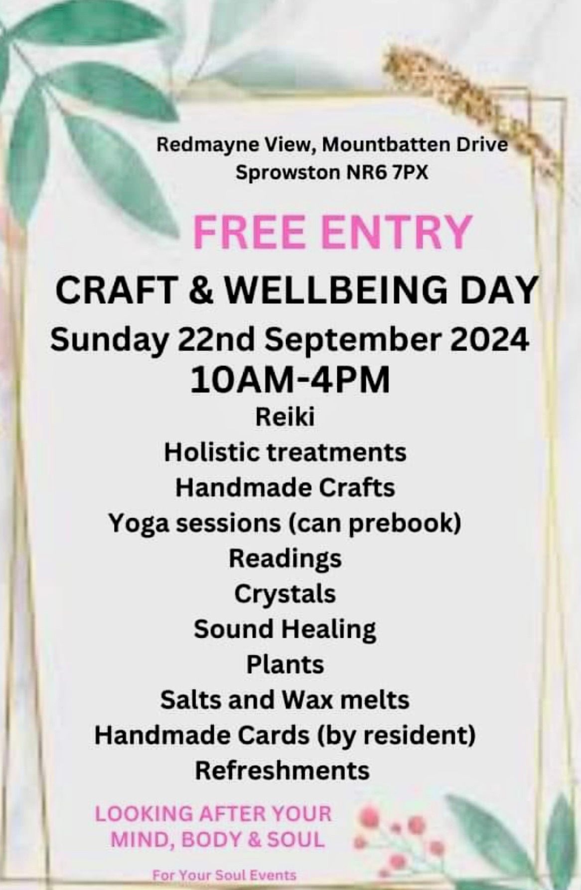 Craft & Wellbeing Day