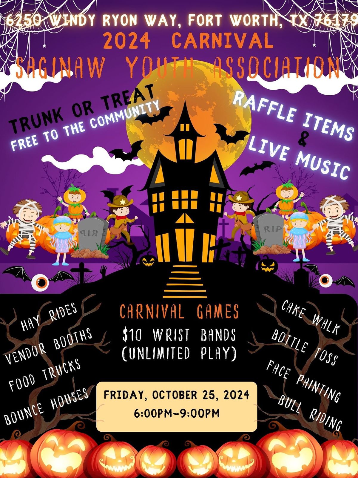 SYA Homecoming Carnival, Vendor Fair, and Trunk or Treat 